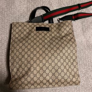 Authentic Gucci brown tote bag
